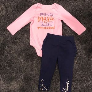 Baby Girl Outfit, Sz 6-9 Months